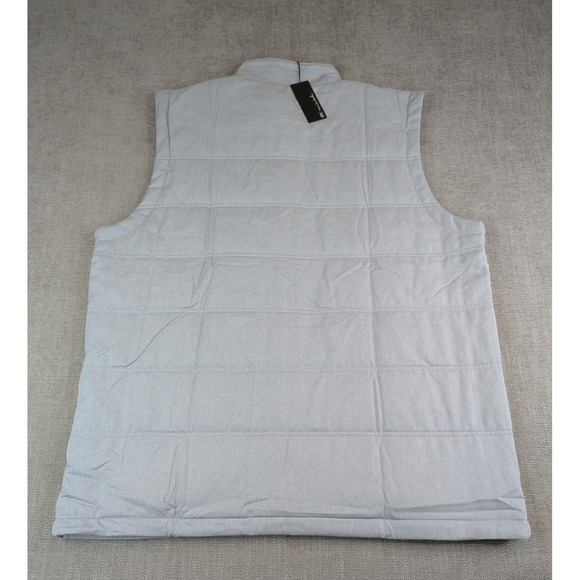 NWT Travis Mathew Vest Men XXL Heather Sleet Interlude Puffer Zip Pockets Golf - Picture 3 of 7